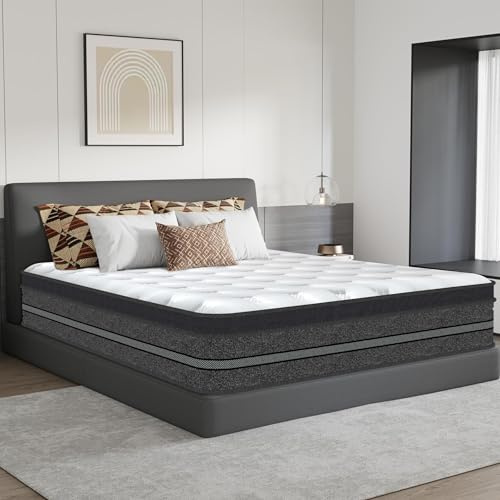 Matratze 140x200 cm, Höhe 32 cm mit Oeko-TEX Zertifiziert, Mittlerer Härtegrad H3, Hybrid Taschenfederkernmatratze Memory Foam, 7-Zonen Matratze für Ultimative Unterstützung und Druckentlastung