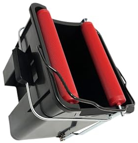 Allayu Cubo de Limpieza para el hogar, Cubo Profesional Resistente para fregona con Pedal, 14 l, Color Negro. Solución para Exprimir Agua, Ideal para Limpiar el hogar o el
