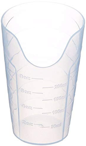 Gobelet Sammons Preston Nosey, verre découpé pour une position stable et fixe pour boire, gobelets translucides fonctionnels pour les patients, 8 oz.