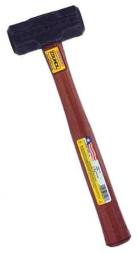 COUNCIL TOOL Engineer Hammer - 4 lb Short Handle Sledge with 15 Wooden Handle & Forged Steel Head - PR40