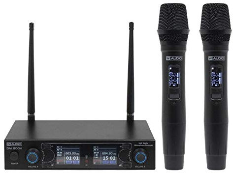 W Audio DM800H Twin Handheld UHF Mic System