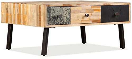 vidaXL Couchtisch Recyceltes Teak Kaffeetisch Beistelltisch Wohnzimmertisch