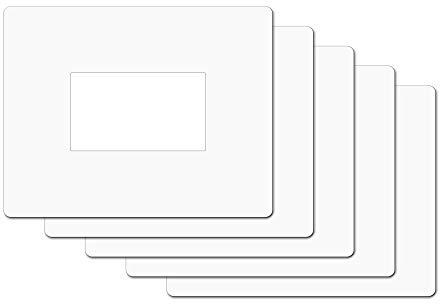 5 Salva pared transparente para placas interruptores luz de plexiglás protección pared placas salvamuro salvamanteles para placas - protección para interruptores. Paquete de 5 unidades