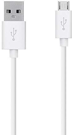 Just Accessories® For Samsung Galaxy A10, A10s 3M Extra Long Charger Micro USB Cable Power Lead Data Sync (3m 3 Metre, White)