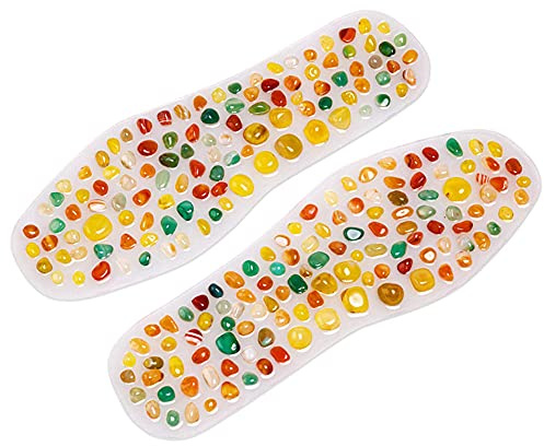 CYN Magnetisk terapi innersula, akupressur MagneTic Massage Fot Innersula Terapi Reflexologi Smärtlindrande dynor Skor Män innersulor Gel Sko Pad Solid-5UK för Kvinnor Skor innersulor