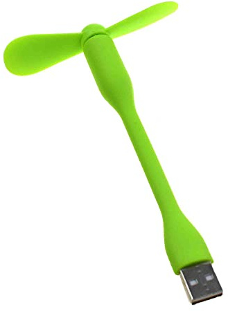 Mini ventilador USB, mini ventilador flexible silencioso portátil USB Mini ventilador refrigerador, ventilador de viaje silencioso (verde)