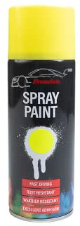 Xtremeauto Spray Paint Aerosol Car VHT Primer Matt Gloss Metallic Wood Metal Plastic UPVC PVC Cladding (1 Can, Fluorescent Yellow)…