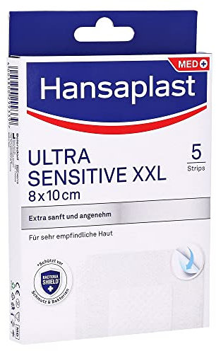 HANSAPLAST Ultra Sensitive Wundverband 8x10 cm XXL 5 Stück
