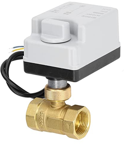 12-24 VDC Motorisierter Kugelhahn 3/4 Zoll NC Elektrisches Ventil für Wassersystem Heizung Garten Bewässerung Automatisierung Robust Langlebig Einfache Installation