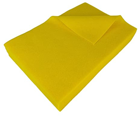 Jtnohx Farbiger Filzstoff Weiche Filzplatten zum Basteln Bastelfilz Gelbe | 20x30cm 1,4mm Dick Filz für Heimwerker und Nähprojekte 20Pcs (Gelbe)