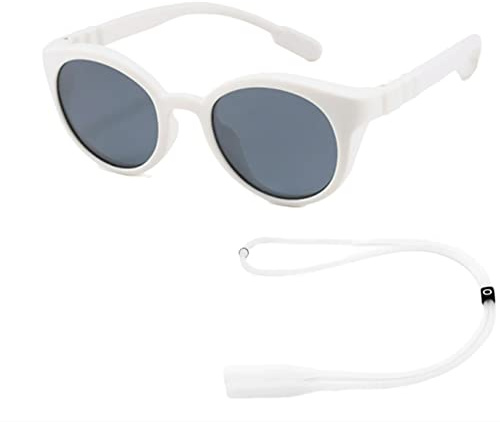 iNszkoos Polarisierte Sonnenbrillen für Kinder mit Verstellbar Riemen UV400 Schutz Weicher Silikonrahme Sport Sonnenbrille Outdoor Strandaktivitäten Brille für 3–10 Jahre Kleinkinder, Jungen, Mädchen