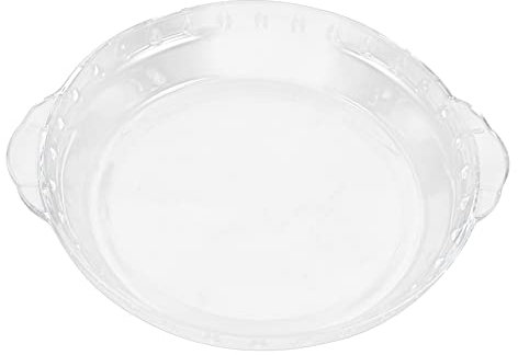 UPKOCH Double Handle Baking Dish Glass Oven Pan Round Glass Dish for Thanksgiving