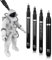 4st Chrom Lackstifte, Flüssige Spiegel Chrom Marker für Kunststoffmodelle Metall Reparaturset Reifen DIY Metallisches Silber Wasserfest Hochglänzende Reflektierende Marker(0,7mm/0,7mm/1mm/3mm)