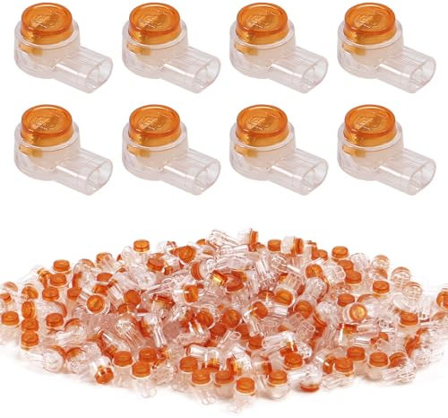 AITRIP 200 Stück UY Stecker K1 K2 K3 Anschluss UY-Anschluss Klemme Kabel Verbinder mit Dichtungsgel Fettfüllung zum Verbinden von zwei Drähten（K1)