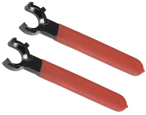 CoCud Chiave per Mandrino a pinze, Chiave a Bussola Er20M Tipo M, con Manico Antiscivolo - (Applicazioni: per Dado di Serraggio Er20M, Fresatrice, Tornio), 2 Pezzi