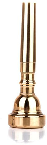 Toyvian dorado accesorios de latón trompeta de cobre trompeta de latón accesorios para reemplazo de trompeta boquilla de trompeta 7c instrumento de viento boca de trompeta 5c