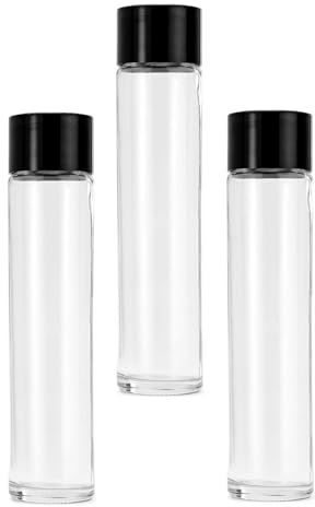Swan Bottiglia modello Kefass in Vetro forma a tubo con tappo a vite 500 ML Confezione da 3 Bottiglie