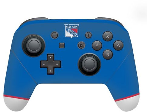 Head Case Designs Offizielle NHL Einfach New York Rangers Vinyl Haut Gaming Aufkleber Abziehbild Abdeckung kompatibel mit Nintendo Switch Pro Controller