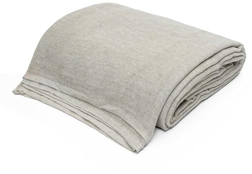 Staircase Cotton Dust Sheets for Decorating - 24ft X 3ft Size Dust Sheets for Painting, Reusable Cotton Twill Dust Sheet for Paint Shield, Furniture, Painting, Floor, Stairs Case