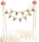 Cake Topper Hochzeit Vintage,Wedding Wimpelkette,Just Married Tortendeko,Tortentopper Hochzeitstorte,Kuchen Deko Hochzeit Personalisiert,Kleinere Girlande für Hochzeitstorten,Holz,Rustikal,Landhaus