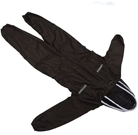 Grüner All-in-One-Imkeranzug, Belüftet, Atmungsaktiv, Polyester, Ganzkörper-Schutzkleidung für die Imkerei