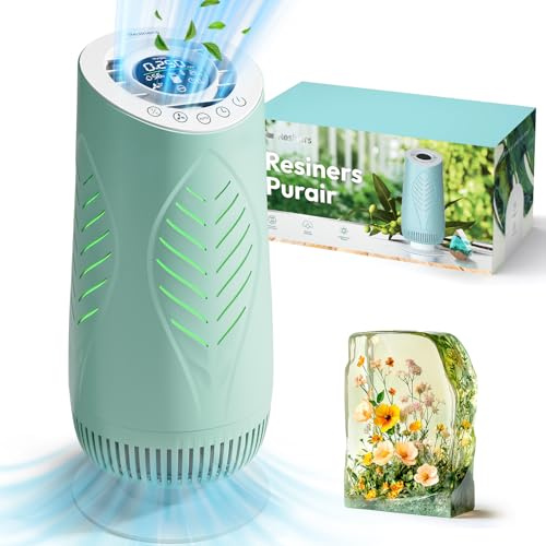 Resiners Purair purificatore d'aria per resina epossidica, certificato SGS, Rimuove efficacemente i COV della resin, filtro HEPA H13, sistema di filtrazione per modellatura e colata della resina