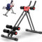 GUUG Bauchmuskeltrainer Bauchtrainer für Zuhause: Bauch Trainingsgerät Klappbar Bauchmuskeltraining Gerät Fitness Bauchtraining Abdominalmaschine Home Gym Equipment für Zuhause Männer Frauen Rot