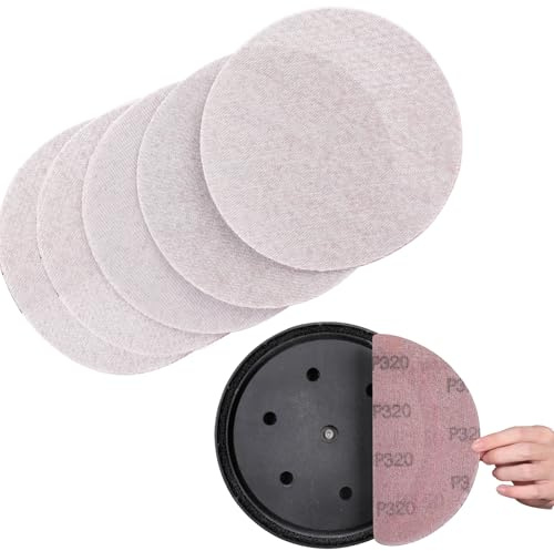 Sruhrak Treillisnät Abrasiva ark 225 mm, 25 stycken slippapper 320 slipkorn för slipmaskin för gipsskivor