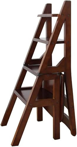 Escabeau, escabeau portable, chaise d'escalier pliante, tabouret d'échelle à 4 marches, support à fleurs polyvalent, tabouret d'étagère à double usage, chaise à échelle haute, 4 couleurs en option, C