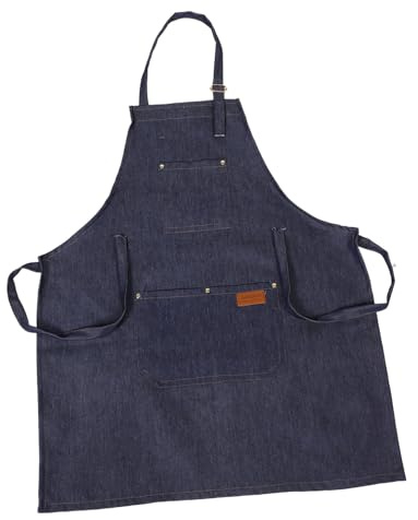 HAPINARY Schürze Für Friseur Mit Taschen Unisex Schutzkleidung Für Öl Und Haarpflegeprodukte Strapazierfähig Aus Denim Vielseitig Einsetzbar Für Salon Und Heimgebrauch