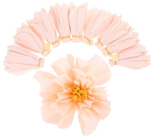 LOLIPPYY 10pièces Bouquet De Fleurs Papier Crêpe Pour Décoration Murale Fleurs Idéales Pour Mariage Fête Anniversaire Et Décoration Intérieur