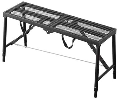 GTHTUHFD Piattaforma per Ponteggi in Metallo Pieghevole, Scala da Lavoro Antiscivolo, Banco da Lavoro per Interni Ed Esterni per Gradini, Sgabello per Imbianchini per Pittura,Black-150x30cm (59x11.8)