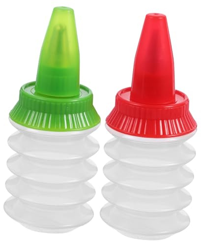 VALICLUD Botella para Glaseado 2 Piezas PP Reutilizable para Repostería