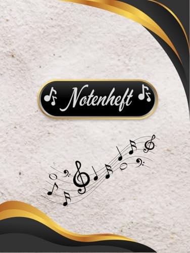 Notenheft Klavier Notenbuch Keyboard Musikunterricht Akkordeon Notenlinienheft Große Lineatur Klavierunterricht Anfänger Piano Orgelbuch DIN A4 ... Notensysteme Musiker Celesta 02B15