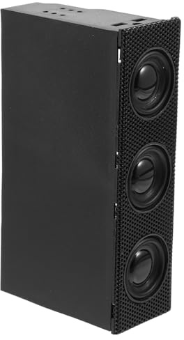 VILLCASE Altoparlante Frontale Nero Surround per Stereo Pannello PC Fisso | Abs Componenti Elettronici e Magnete Operazione Intuitiva Installazione Semplice