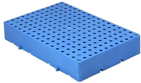 Palets Plastico Palet Plastico Impermeable de Almacenamiento con Orificios Redondos Palé de Suelo Transpirable Estanterías de ArtíCulos Entrelazadas para Garajes Supermercados y Sótanos(40x30x10cm)