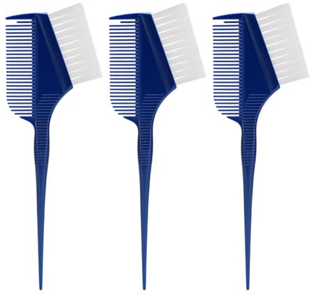 MotiveTech 3 pezzi Pennello per colorare i capelli Tinta colorata 2 in 1 Fai da te Multifunzionale Facile da applicare Pettine per colorare i capelli