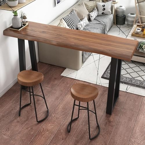 Industriell HighTop Cocktailbord Högt Smalt Barbord för Kök Balkong Café Vardagsrum & Hem Bar 15 x 240 cm Inga pallar ingår