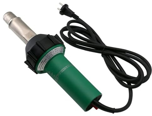 Soldadores Pistola de soldadura de plástico de 1600 W, soplete de calor para láminas de PP/PE/PVC, tuberías, tanques, pisos, membranas... 3 en 1 Soldadura Plástico(1600W heat gun)