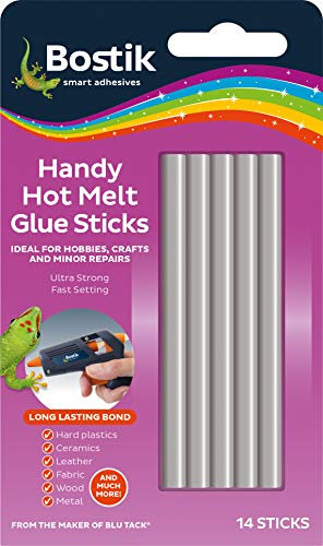 Bostik Handy Hot Melt Glue Sticks Pack of 14 - For Use with Bostik Handy Hot Melt Glue Gun
