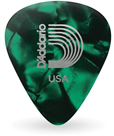 Planet Waves 1CGP4-10 - Púa (tamaño medio, paquete de 10 pack), color verde