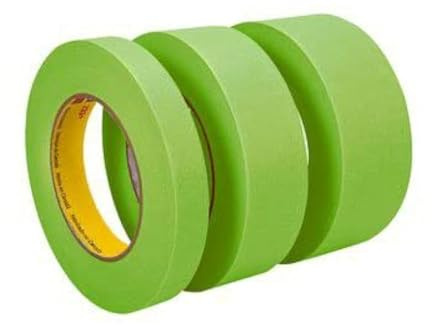 3M 2 233+ Green AUTO Masking Tape-3 Rolls-Paint CAR
