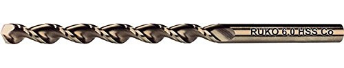 Ruko R253081 Spiralbohrer HSSE-Co 5 DIN 340 TL 3000 glänzend 8,1 mm Durchmesser 165,0 mm Länge 10 Stück