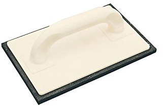 KAUFMANN 56.041.02 Kunststoff Reibbrett mit 8 mm Moosgummi 240 x 150 mm