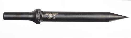 Mayhew Tools 37326 Pneumatic .498 Shank Heavy-Duty Set, 4-Piece, Black Oxide Finish