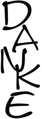 Rayher 2860100 Stempel, Danke, senkrecht, 3x7 cm