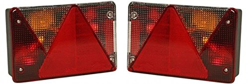 FKAnhängerteile Aspöck Multipoint 4 – lampset – höger + vänster, med bakljus