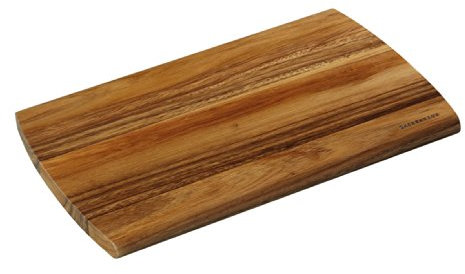 Zassenhaus Schneidbrett aus Akazienholz in der Farbe Dunkelbraun, Maße: 36cm x 23cm x 1,8cm, 055337