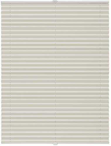 ondeco Thermo-Plissee auf Maß für alle Fenster innen, ohne Bohren, Montage Klemmträger bis 27 mm, Sonnenschutz-Rollo lichtschutz und Blickdicht Vanilie B: 91-100 cm, H: 101-150 cm