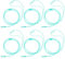 Healifty 6pcs High- Flow Nasal Oxygen Cannula Standard Connector Crush Resistant Oxygen Tubes Assorted Color